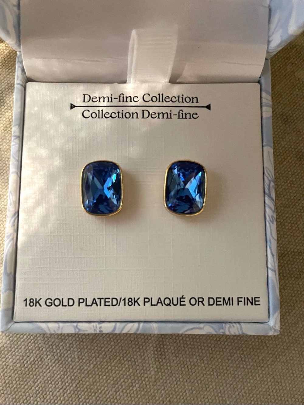 18k plated earrings